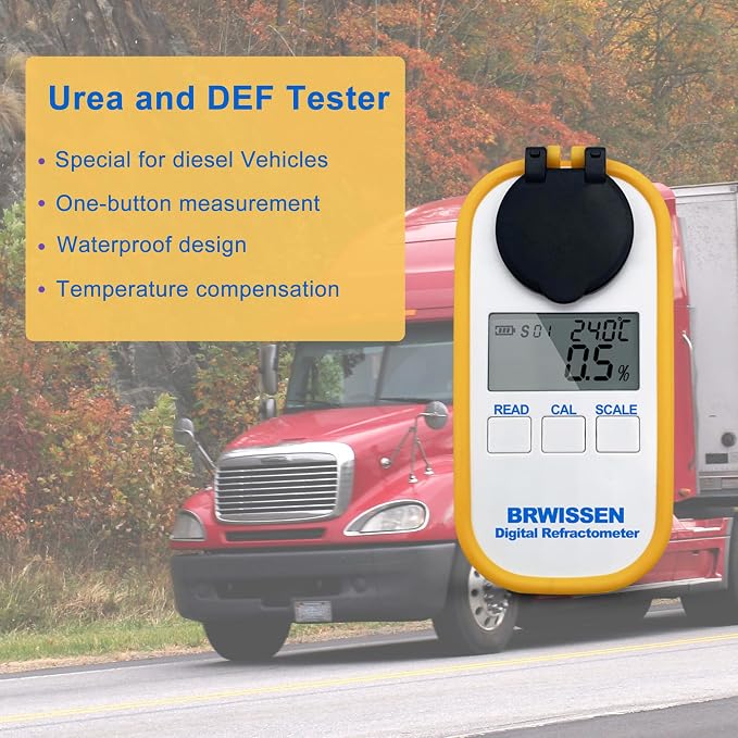 Digital Refractometer 5-in-1 Antifreeze Coolant Diesel Exhaust Fluid DEF Tester - Image 2