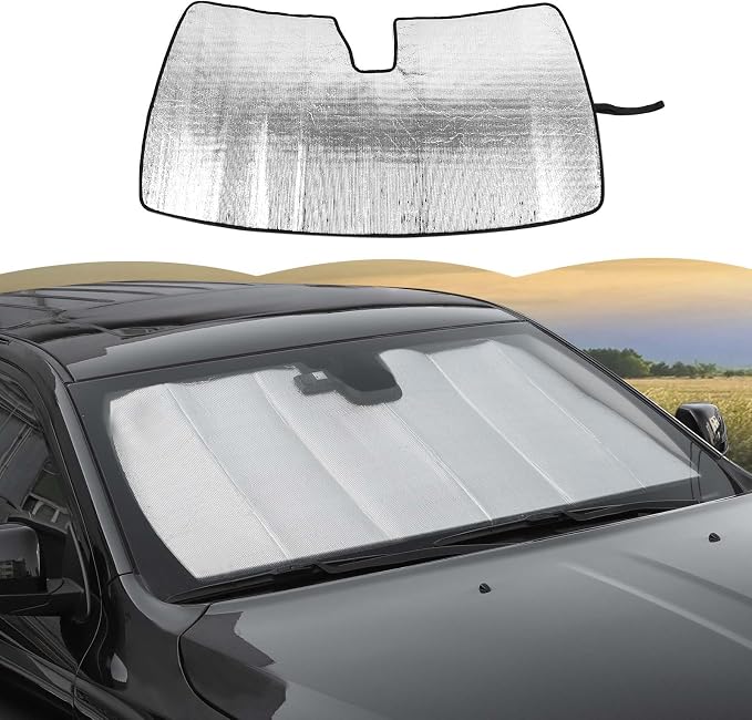 RT-TCZ Windshield Sunshade Sun Shade Heat Shield Window Sun Visor Mat by RT-TCZ