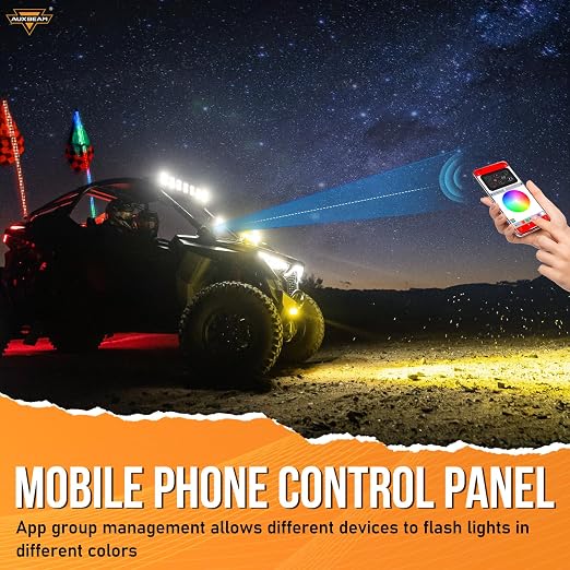 Auxbeam 6 Gang Switch Panel Bluetooth AR-600 RGB Large Button Auxiliary Switch - Image 3