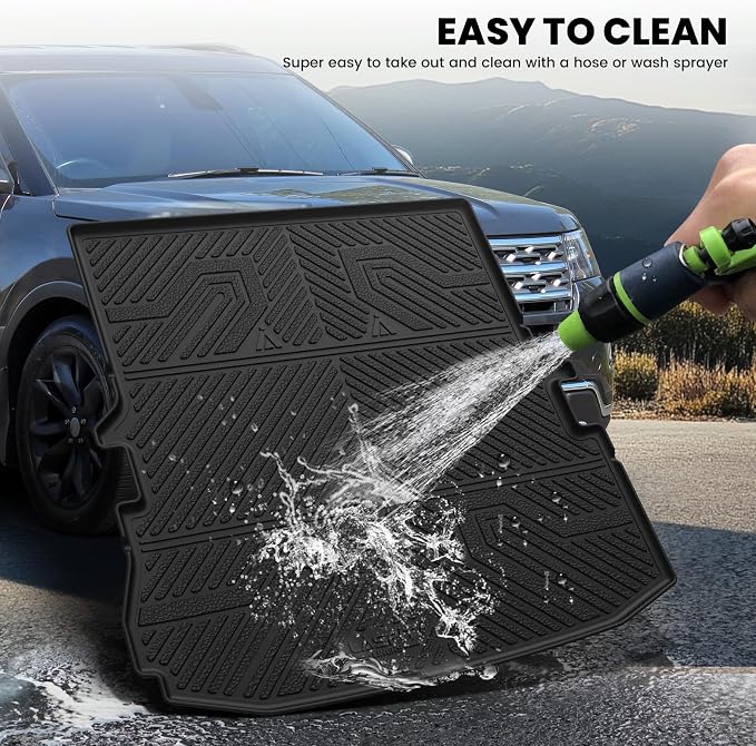 LASFIT Trunk & Backrest Mat for Ford Explorer 2015-2019, Custom Fit All Weather - Image 6