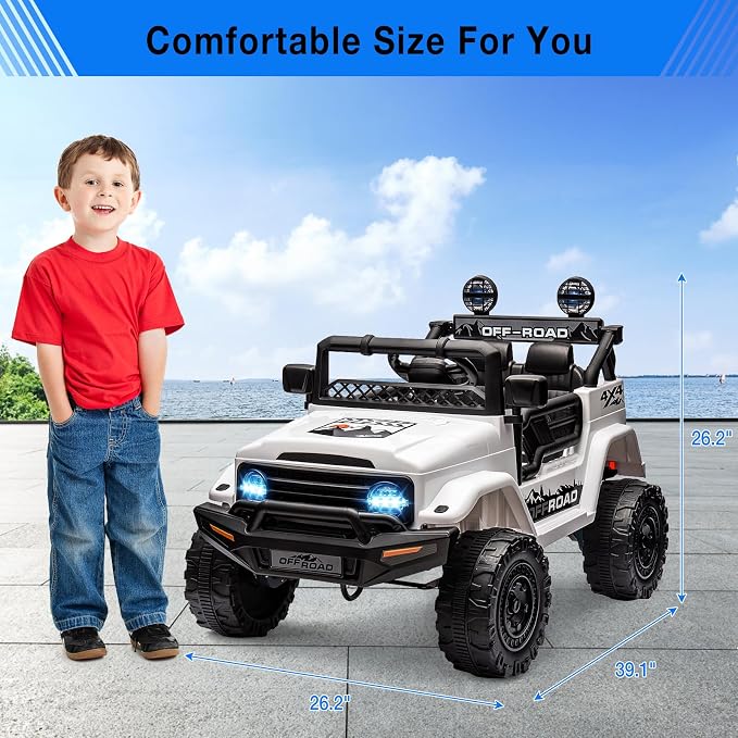 Garvee 12V Kids Ride On Truck Car - Image 6