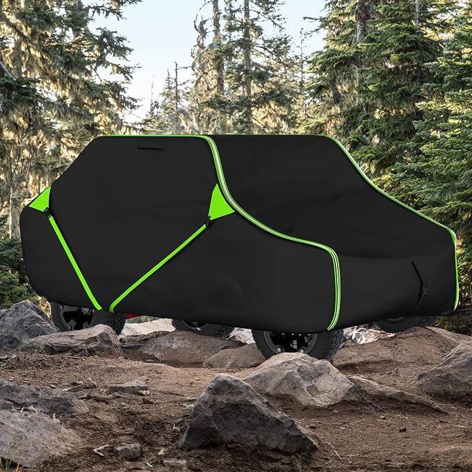 153 Inch UTV Cover for Polaris Ranger Crew RZR General 4, Can-Am Defender by InTimesAuto