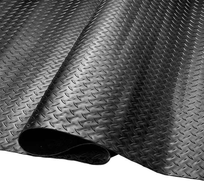 SEAL 4 x 8 Ft Premium Garage Floor Mat, Solid 2.8mm Thickened Black Commercial - Image 7