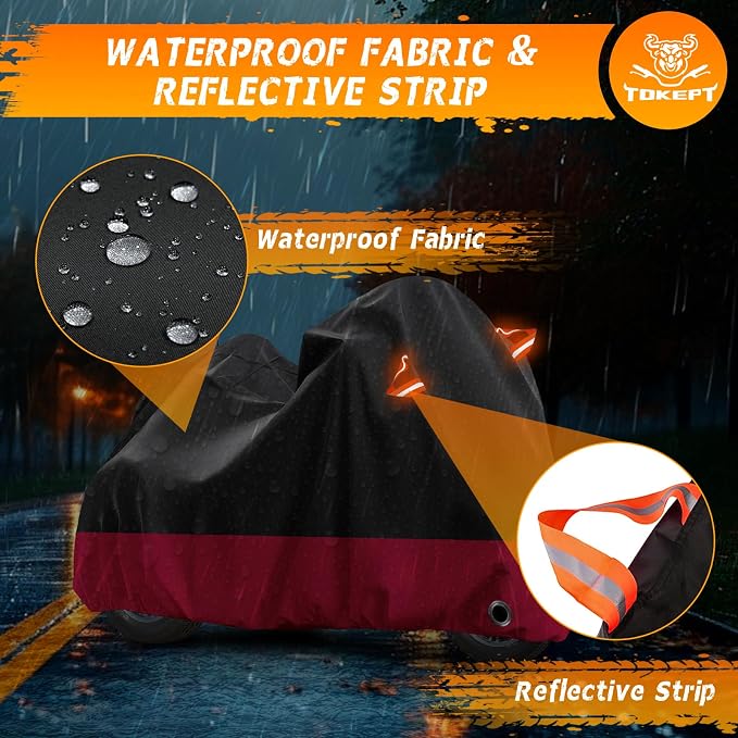 Trike Motorcycle Cover, Outdoor Waterproof Vehicle Cover - Image 4