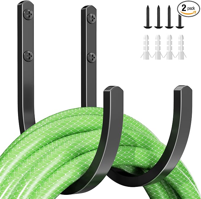 Garden Hose Holder Wall Mount by Unknown