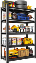 Metal Garage Shelving Unit, Heavy Duty 5-Tier Adjustable Storage Rack, Steel by Notmise