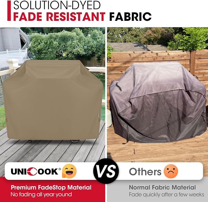 Unicook 55 Inch Grill Cover for Outdoor Grill, Heavy Duty Waterproof Gas BBQ - Image 5