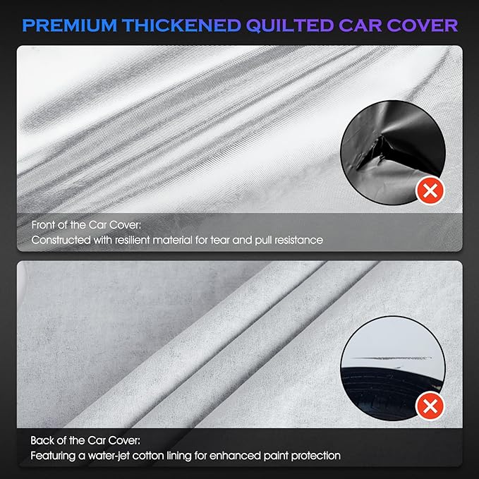 Car Cover Custom Fit for Toyota Tacoma 2005-2023, 6 Layers Truck Cover - Image 2
