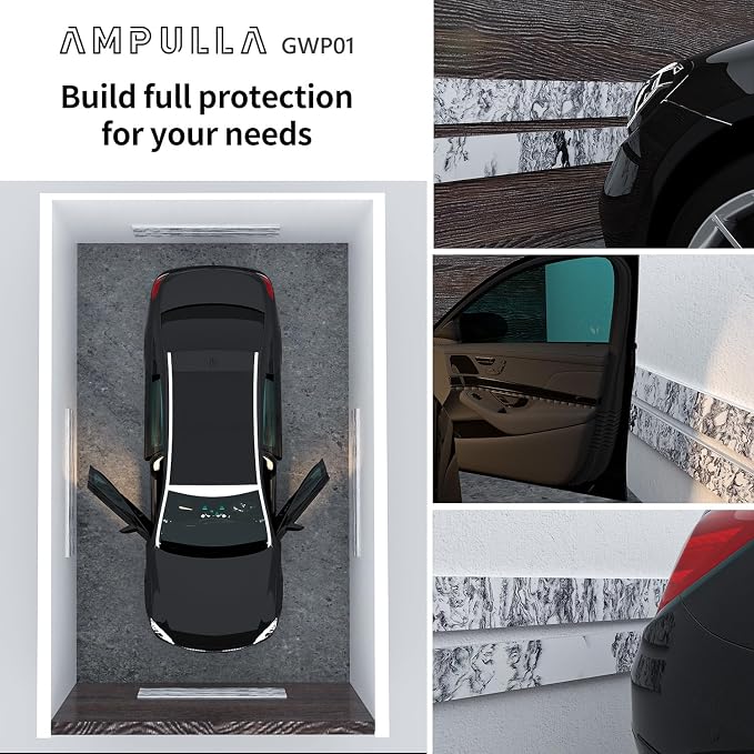 Ampulla GWP01 Marble Grain Garage Wall Protector Car Door Protectors, Garage - Image 3