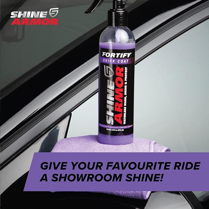 SHINE ARMOR Fortify Quick Coat – 3-in-1 Ceramic Coating Spray | Waterless Wash - Image 8