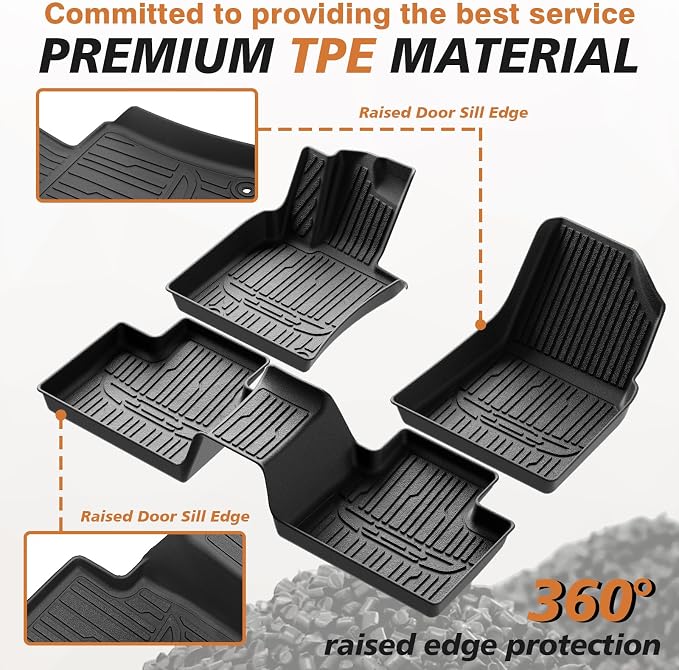 TripleAliners Floor Mats All Weather Liners Compatible - Image 2
