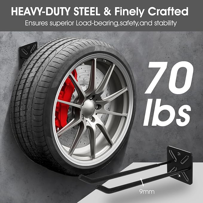 2Pcs Garage Hooks Heavy Duty Tool Organizer, Wall Mount Utility Multi-Use - Image 3