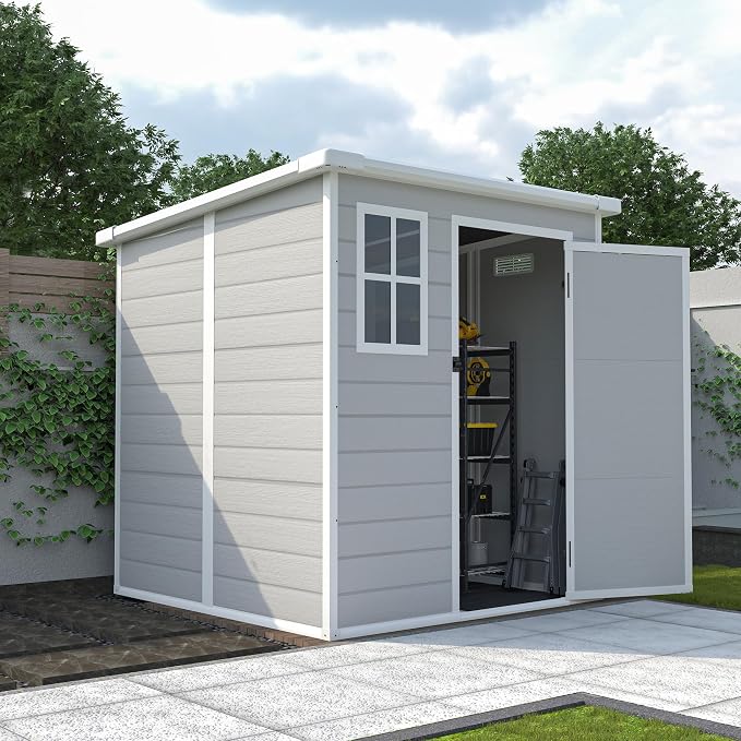 MyVoice 6x6 FT Outdoor Resin Storage Shed - Image 11