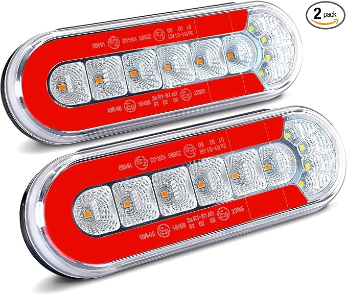 Agrieyes 6 Inch Oval LED Trailer Lights, Submersible Boat Trailer Light by Agrieyes