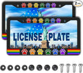 License Plate Frames for Women Multicolor License Plate Holder for Men Gay by Unknown