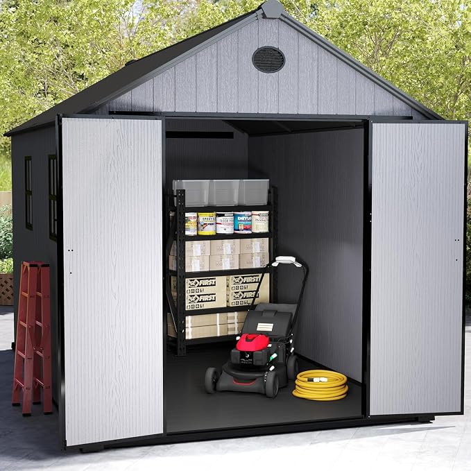 7.3 x 12 FT Shed Resin Outdoor Storage - Image 2