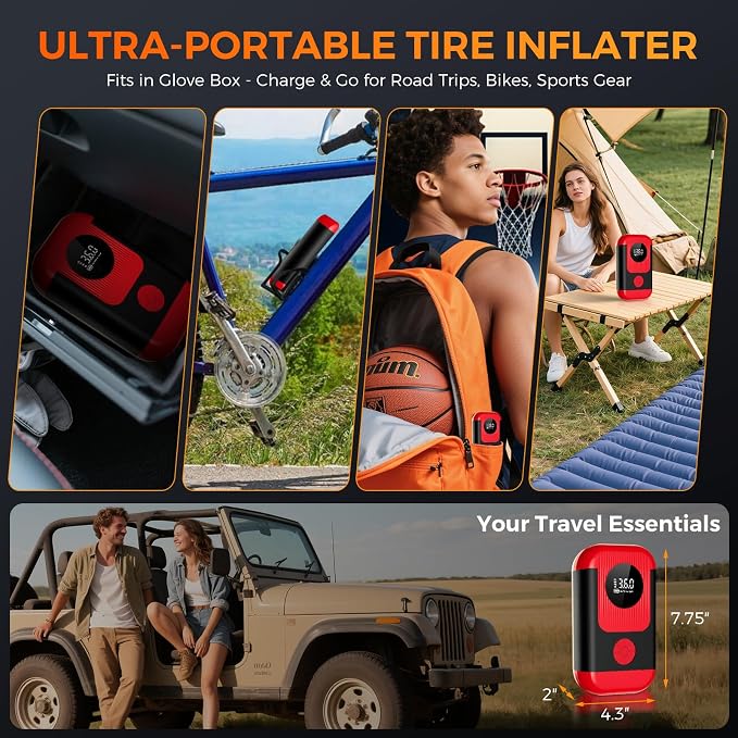 Tire Inflator Portable Air Compressor - Image 5