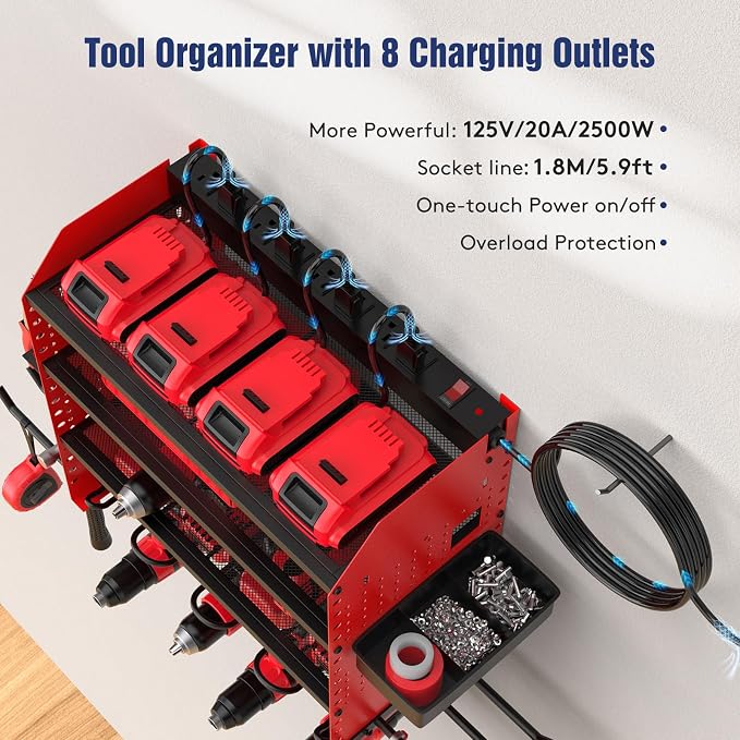 Heavy Duty Power Tool Organizer Wall Mount - Image 2