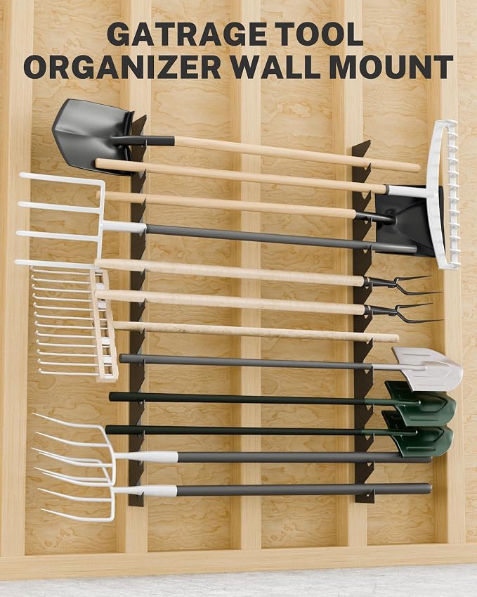 Garage Tool Organizer Wall Mount, Shed Yard Tool Organizer - Image 7