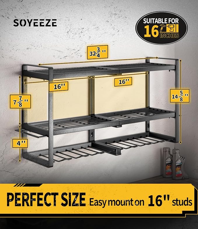 SOYEEZE Power Tool Organizer & Storage Wall Mount - Image 4