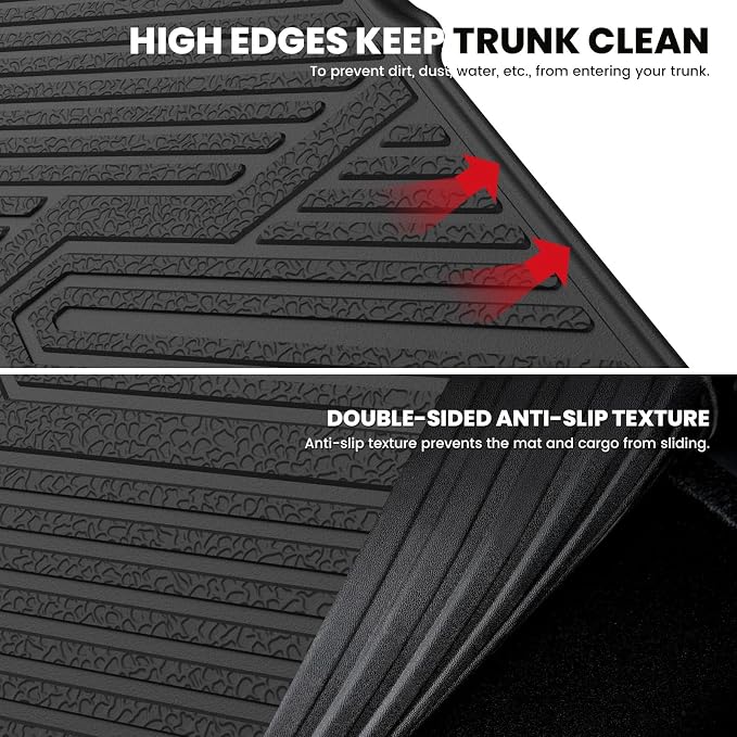 LASFIT Cargo Mat for Jeep Grand Cherokee 2011-2021 All Weather TPE Custom Fit - Image 4