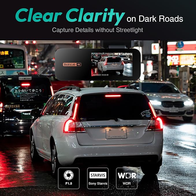 4k Dash Cam Front and Rear, 24/7 Parking Monitor - Image 4