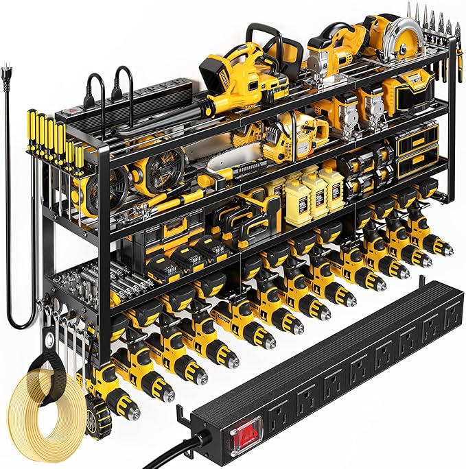 49.5" W Large Power Tool Organizer Wall Mount by POKIPO
