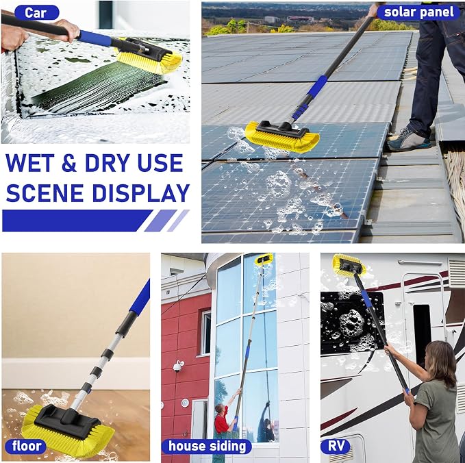 12FT Car Wash Brush with Long Handle, Car Cleaning Brush with Soft Bristle - Image 5
