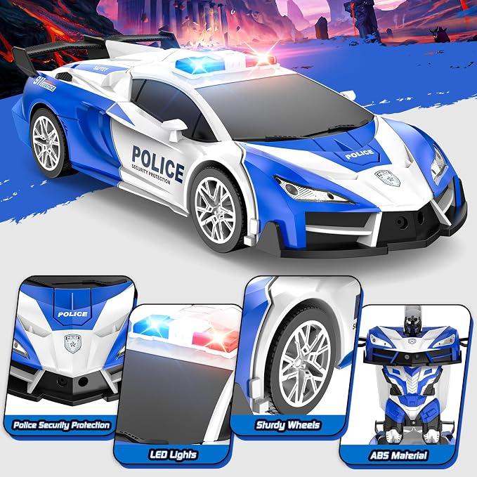 Remote Control Car for Boys 4-7, 2.4GHz RC Car 1:18 Scale, One-Button - Image 6
