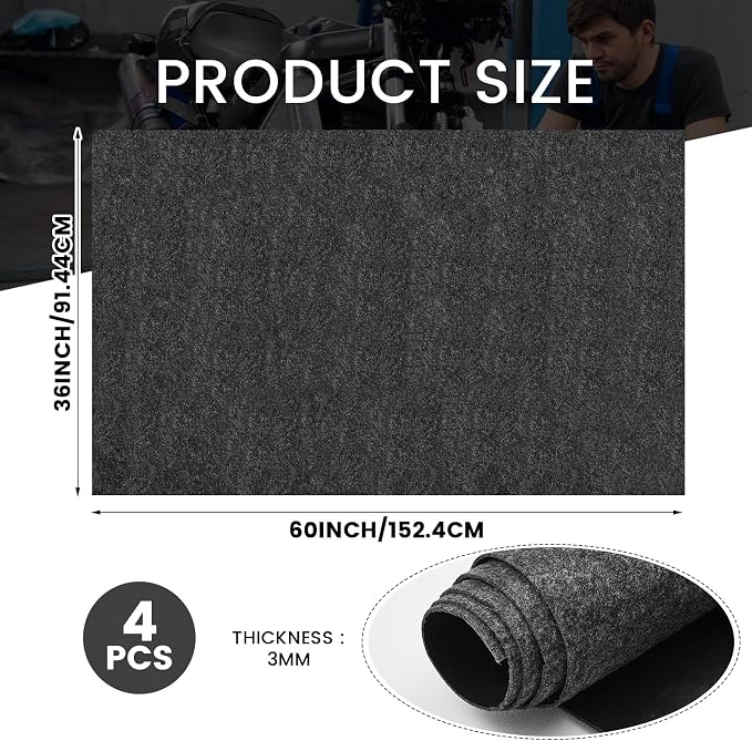 4 Pcs 36 x 60 Inch Oil Spill Mat - Image 2