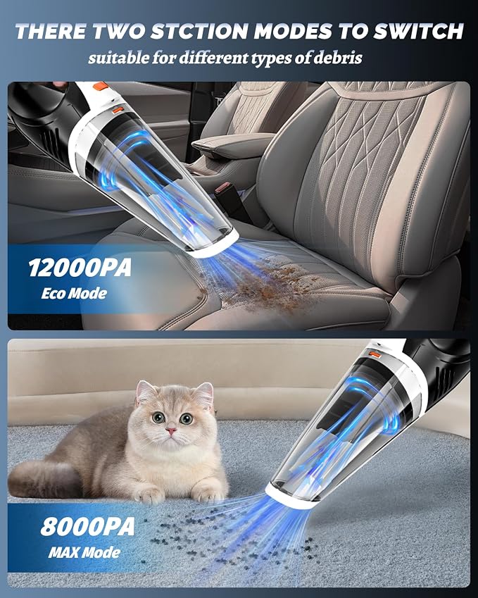 BRL Handheld Vacuum Cordless Car Vacuum Cleaner Rechargeable - Image 4