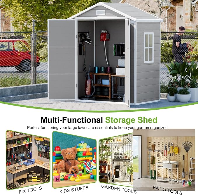 6x3 Shed Resin Outdoor Storage - Image 7