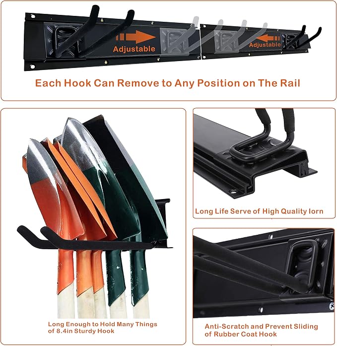 Garage Tool Storage Organizers Wall Mounted - Image 5