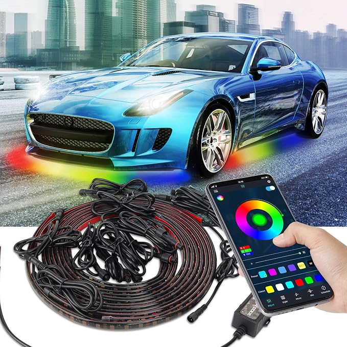 OPP ULITE Car Underglow Light Strip Dream Chasing Color, Upgraded Silicone by OPPULITE
