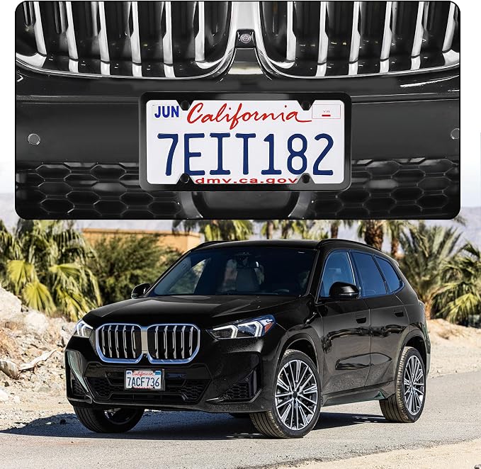 LivTee 4 Holes Stainless Steel License Plate Frames, Automotive Exterior - Image 2