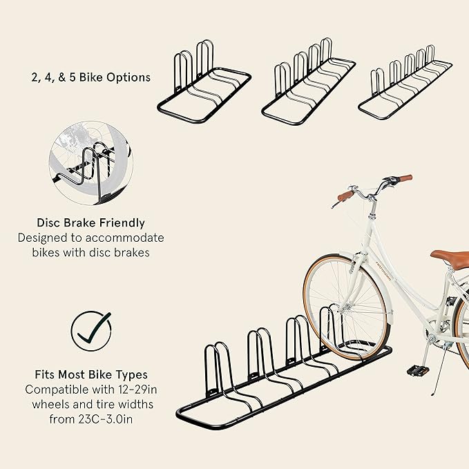 Retrospec Stash Rack 2, 4 & 5 Bike Floor Stand Bicycle Storage Organizer - Image 2