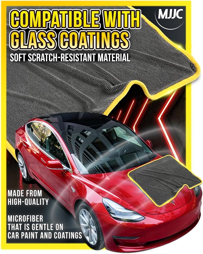 MJJC Pro Dryer Plush Silk Microfiber Drying Towel) Cars - Image 4
