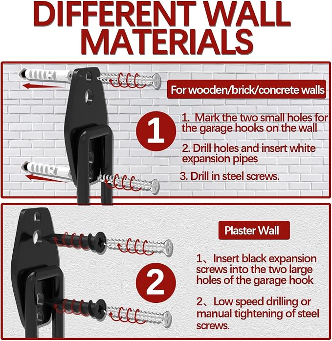 3-H Garage Wall Hooks 31 Pack, Garage Hooks Heavy Duty - Image 6