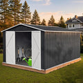 10 x 12 FT Outdoor Storage Shed, Metal Garden Tool Shed by Unknown
