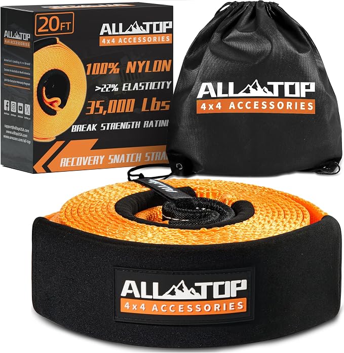 ALL-TOP Recovery Snatch Strap, 3in x 20ft by ALL-TOP4X4