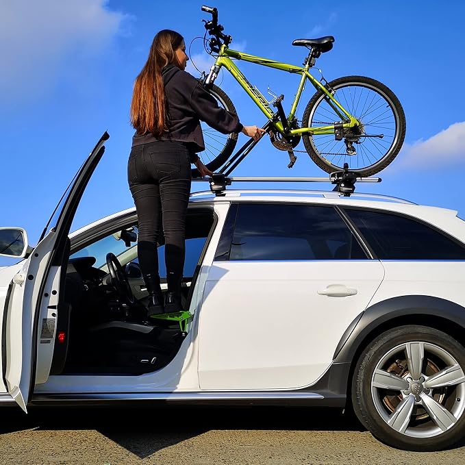TOOENJOY Universal Fit Car Door Step, Foldable Roof Rack Door Step Up on Door - Image 7