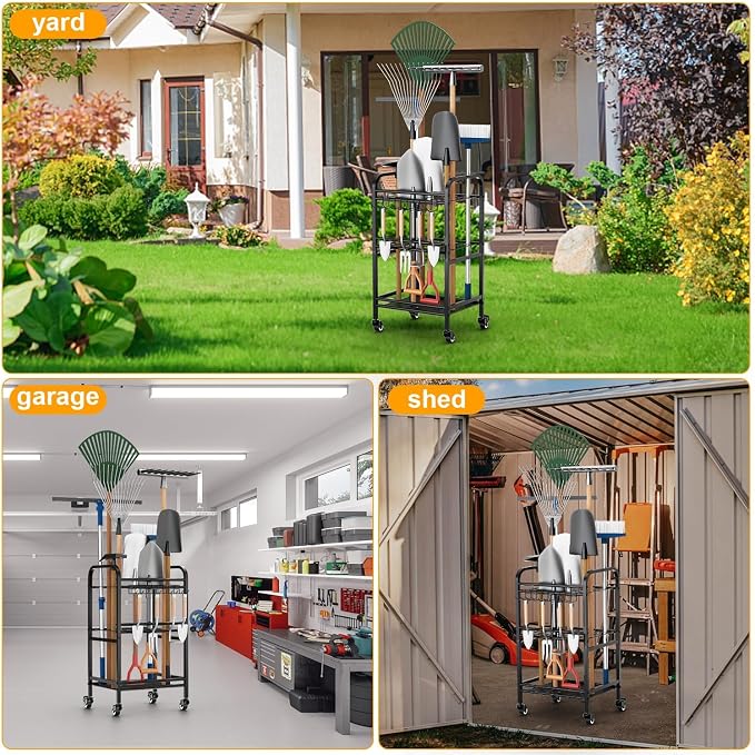 FZK Garden Tool Organizer, Garage Storage, Garden Tool Organizer - Image 5