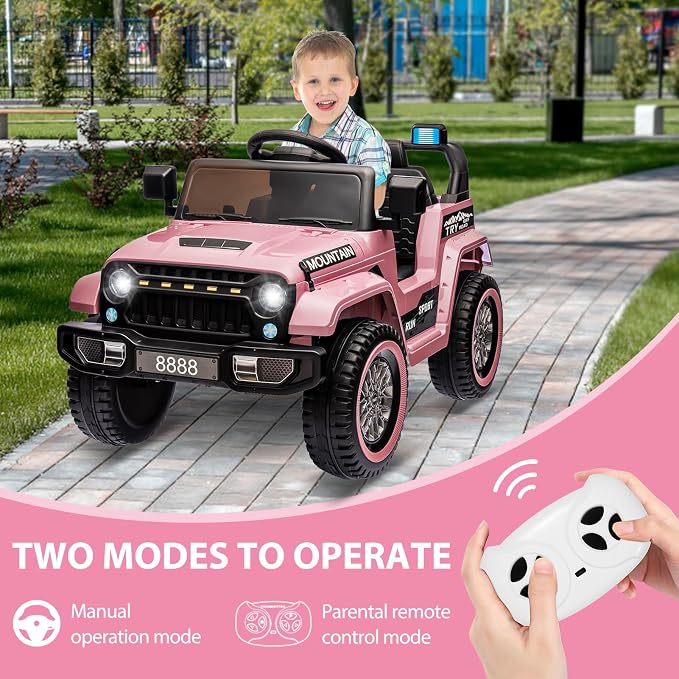 12V Kids Ride on Truck Car, 4 Wheeler Electric Vehicles - Image 3