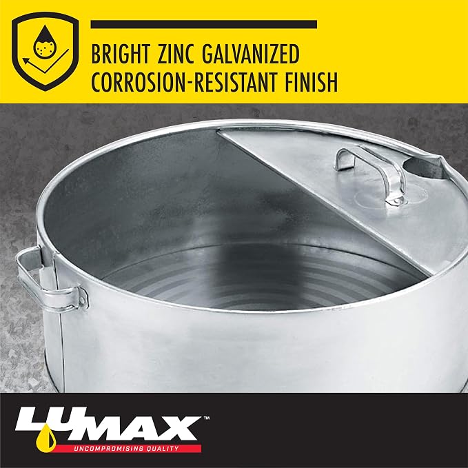 LUMAX LX-1710 Silver 6 Gallon Galvanized Drain Pan, Heavy Duty Construction - Image 4