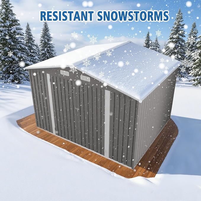 8X10 FT Outdoor Storage Shed - Image 6