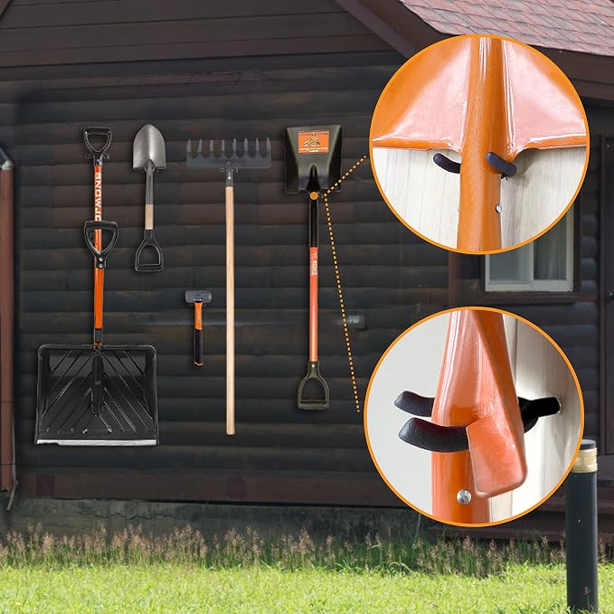 HUHOLE Screw in U Hook, Shovel Holder Wall Mount, U Hooks - Image 4