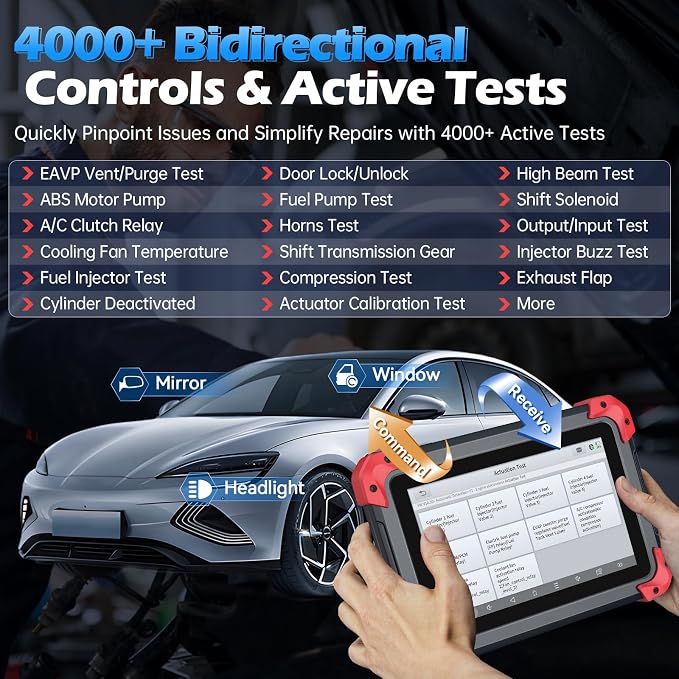 XTOOL D7X OBD2 Scanner Diagnostic Tool, 2025 Bidirectional Scan Tool - Image 2