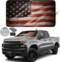 Autoamerics 1-Piece Windshield Sun Shade Grunge American Flag by AutoamericsUS