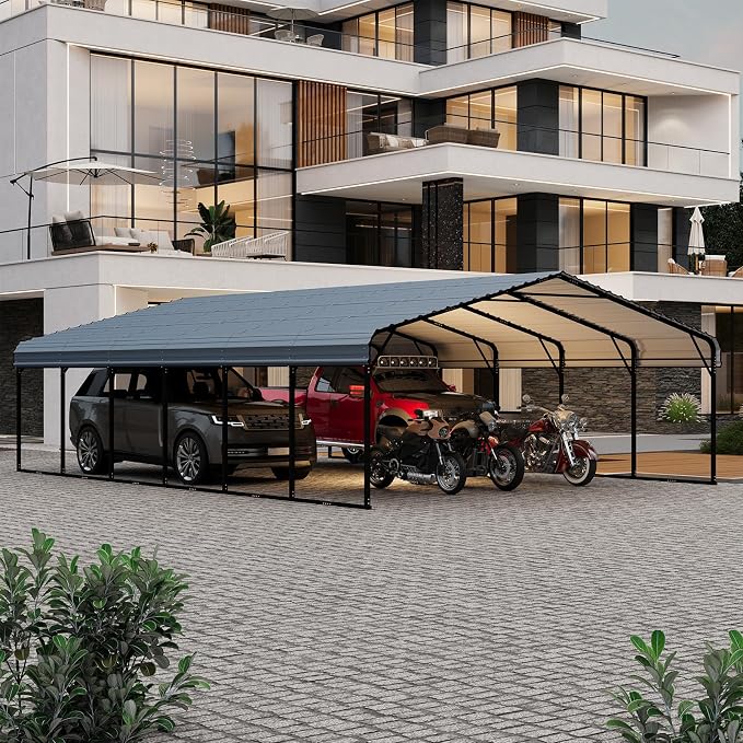 EROMMY 20x30 FT Metal Carport, Heavy Duty Carports - Image 7