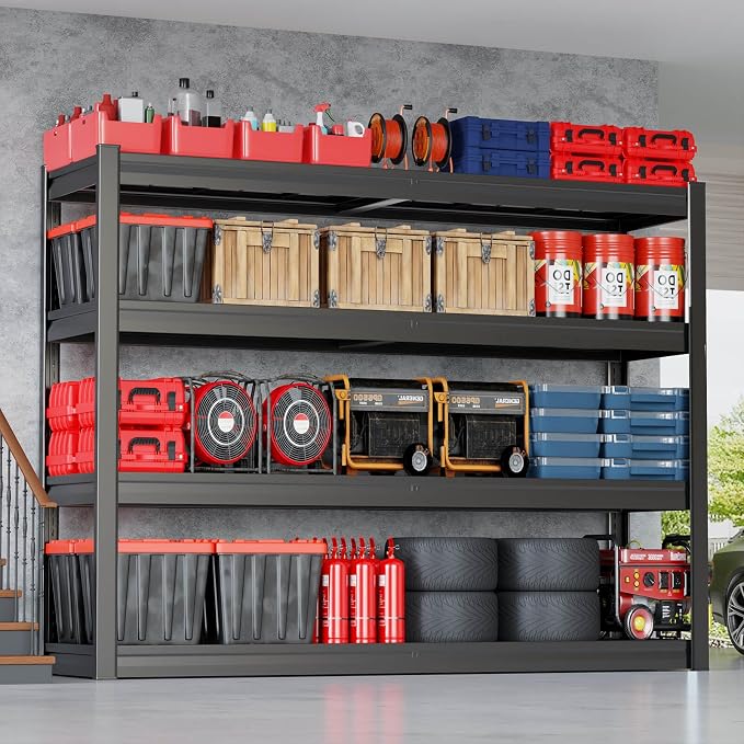 67" Wide Garage Shelving Unit, Heavy Duty Garage Storage Shelves, 3500 LBS - Image 2